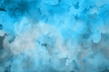 Kağıt arka plan mavi suluboya boya