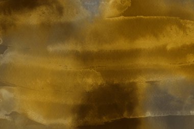 Kağıt arka plan üzerinde altın suluboya boya