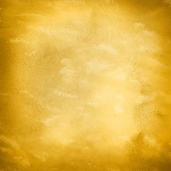 Fond Abstrait Jaune Avec Texture Aquarelle — Photo