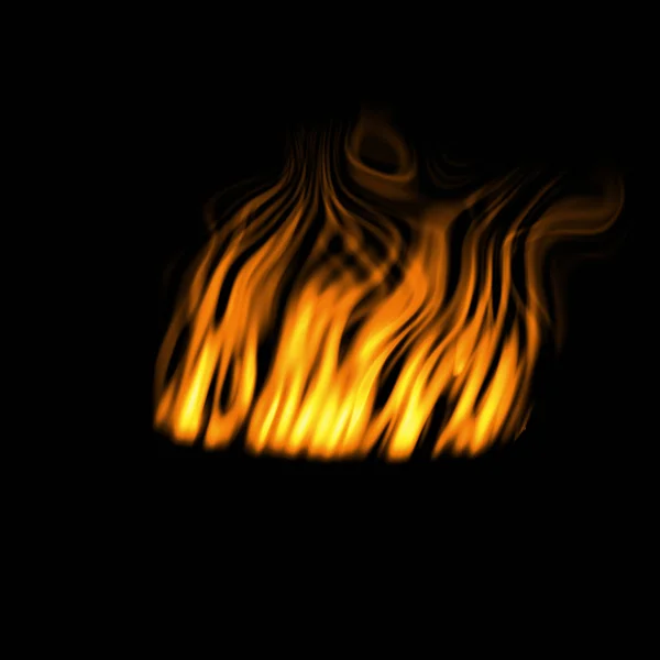 Abstraktní Tapety Oheň Černém Pozadí — Stock fotografie