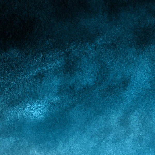 Sötét Kék Háttér Textúra Akvarell Festék — Stock Fotó