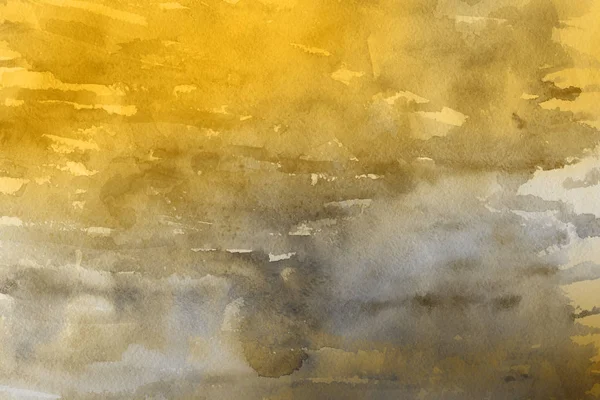 Kağıt arka plan üzerinde altın suluboya boya