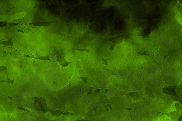 Pintura Acuarela Verde Sobre Fondo Abstracto Papel — Foto de Stock