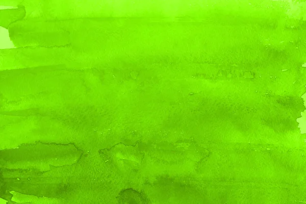 Groene Aquarel Verf Abstracte Achtergrond Van Papier — Stockfoto