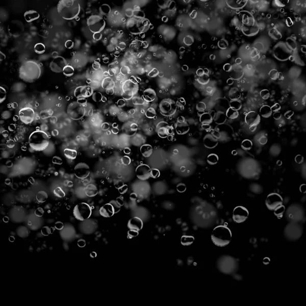 koyu arka plan üzerinde sabun köpüğü ile soyut duvar kağıdı