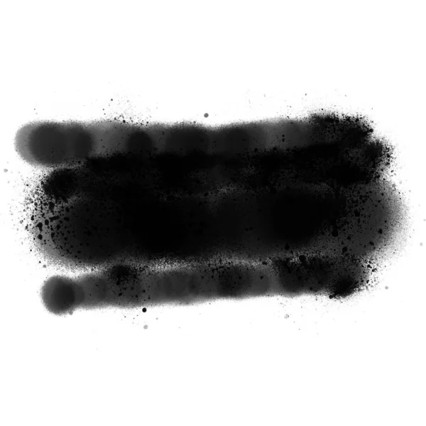 Черный Спрей Краски Белом Фоне — стоковое фото
