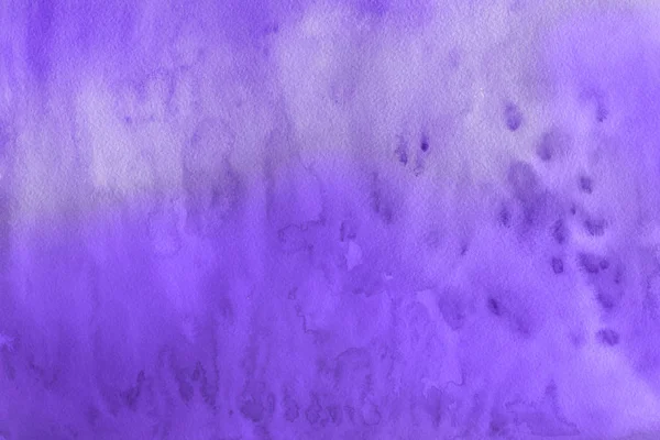 Paarse Aquarel Verf Abstracte Achtergrond Van Papier — Stockfoto