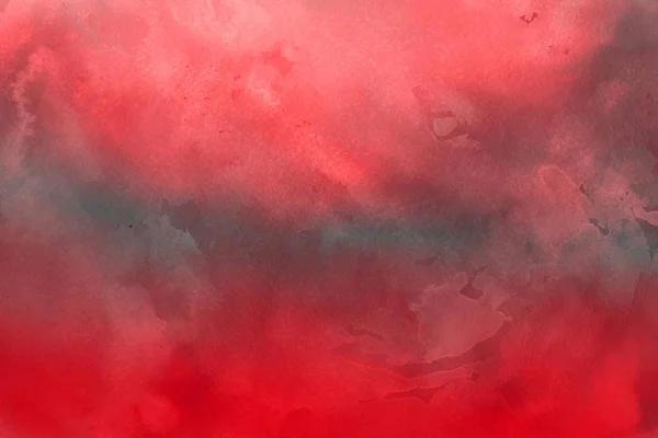 Красная Акварельная Краска Бумажном Фоне — стоковое фото