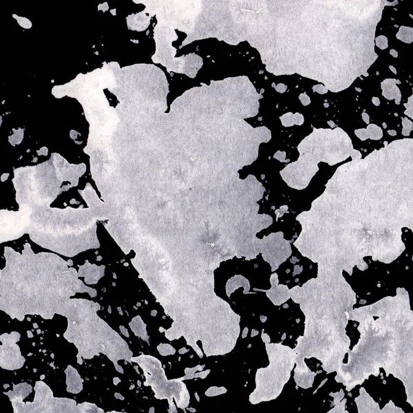Soyut Beyaz boya doku siyah arka plan üzerine splatters