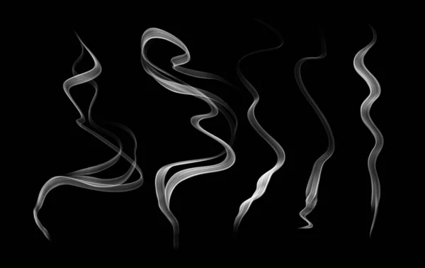 Αφηρημένη Ταπετσαρία Καπνός Μαύρο Φόντο — Φωτογραφία Αρχείου