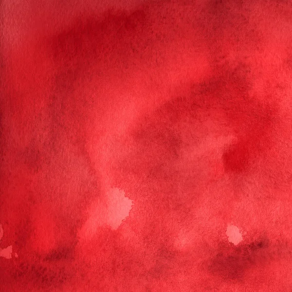 Röd Abstrakt Bakgrund Med Vattenfärg Måla Konsistens — Stockfoto