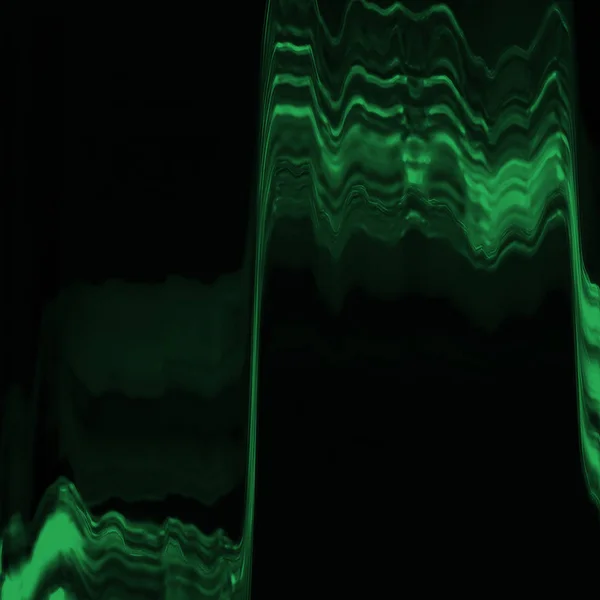 Abstrakta Digital Skärm Glitch Effekt Konsistens Grön Och Svart — Stockfoto