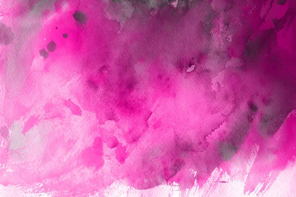 Acuarela Rosa Pintura Sobre Fondo Abstracto Papel — Foto de Stock