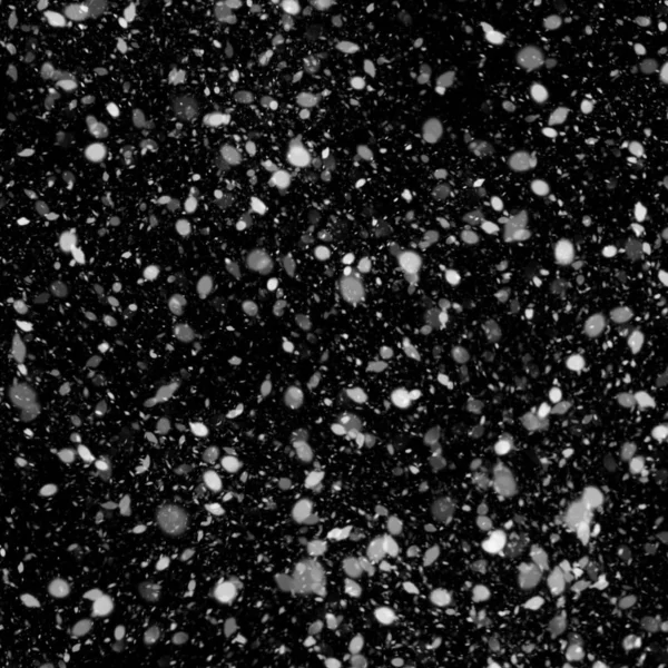Abstrakt Tapet Med Fallande Snö Svart Bakgrund — Stockfoto