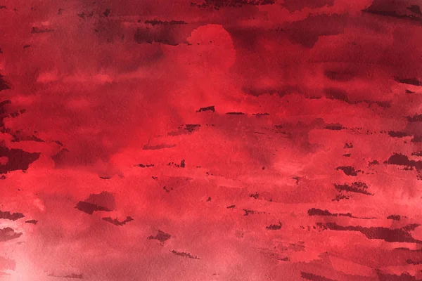 Červená Barva Akvarel Papíře Abstraktní Pozadí — Stock fotografie