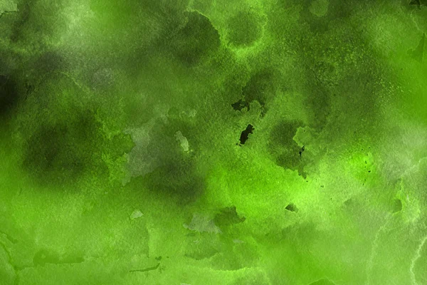 Green Watercolor Paint Paper Abstract Background — Stock Photo, Image