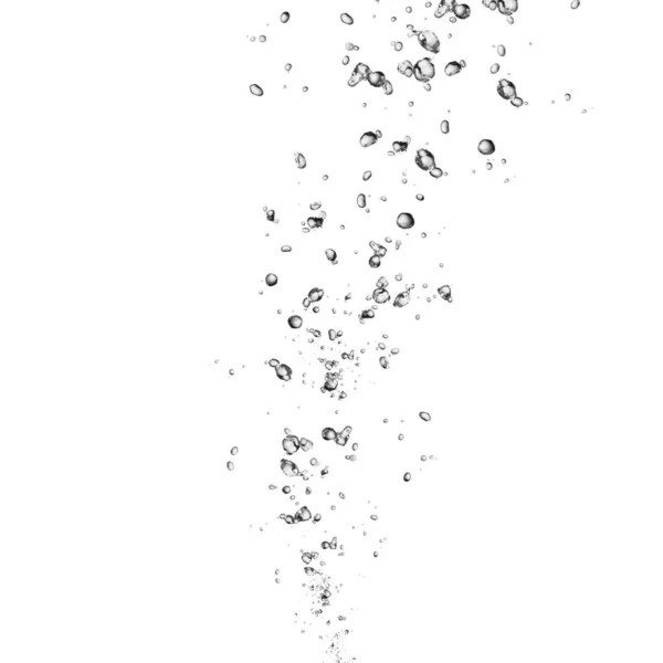 Isolated Water Bubbles White Background — Stock Photo, Image