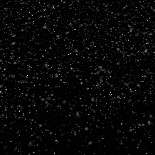 抽象壁纸与下落的雪在黑色背景 — 图库照片