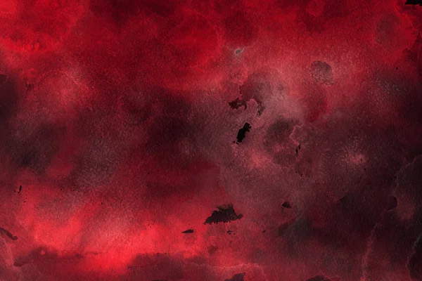 Kağıt Arka Plan Üzerinde Kırmızı Sulu Boya Boya — Stok fotoğraf