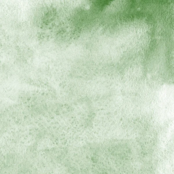 Zöld Elvont Háttér Akvarell Festék Textúra — Stock Fotó