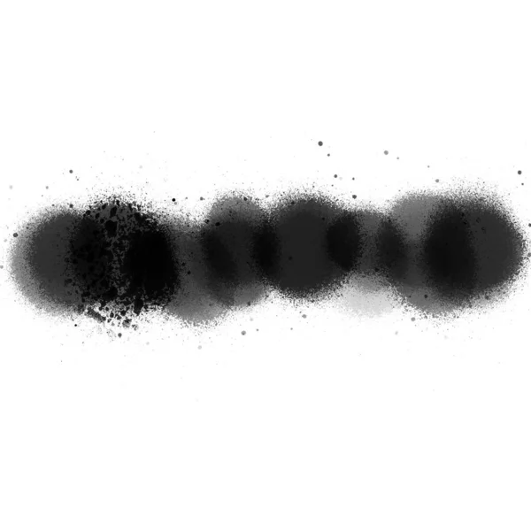 Schwarze Sprühfarbe Auf Weißem Hintergrund — Stockfoto