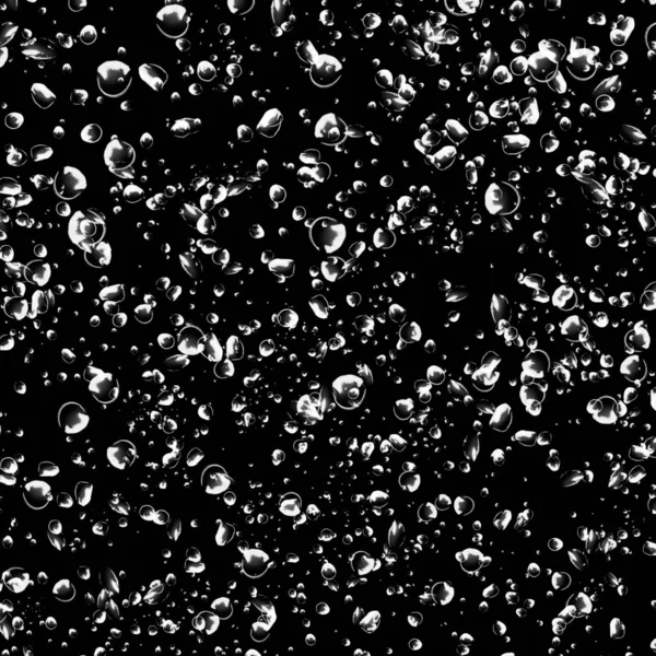 abstract wallpaper with soap bubbles on dark background