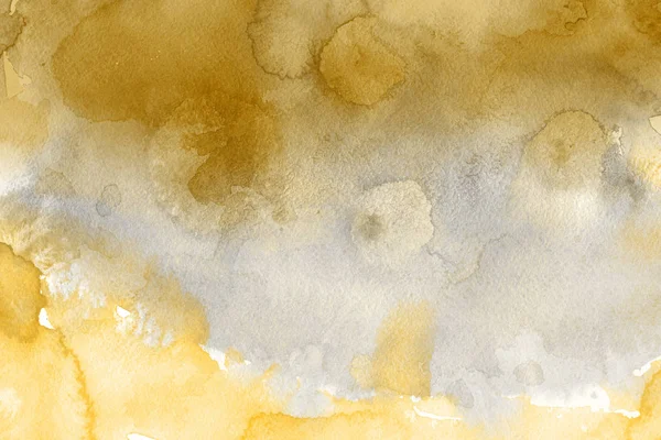 Gold Watercolor Paint Paper Abstract Background — Stock Photo, Image