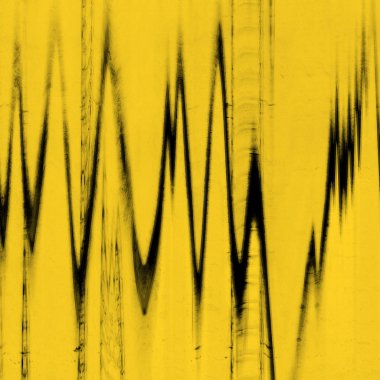 Dijital ekran aksaklık etkisi doku soyut. sarı ve siyah