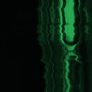 Dijital ekran aksaklık etkisi doku soyut. Yeşil ve siyah