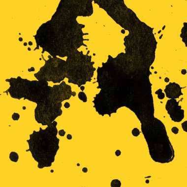 Soyut Beyaz boya doku siyah arka plan üzerine splatters