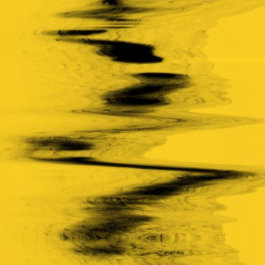 Dijital ekran aksaklık etkisi doku soyut. sarı ve siyah