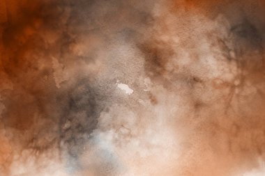 Kağıt arka plan üzerinde turuncu suluboya boya