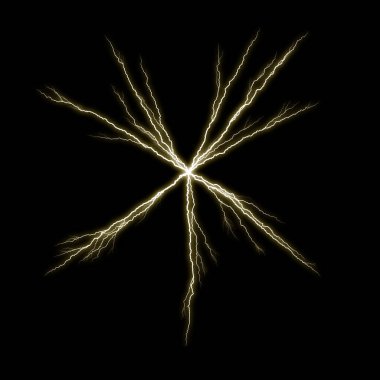 yıldırım koyu arka plan üzerinde parlayan ile soyut duvar kağıdı