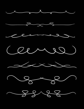 koyu arka plan üzerinde beyaz dekoratif kenarlık çizgisi