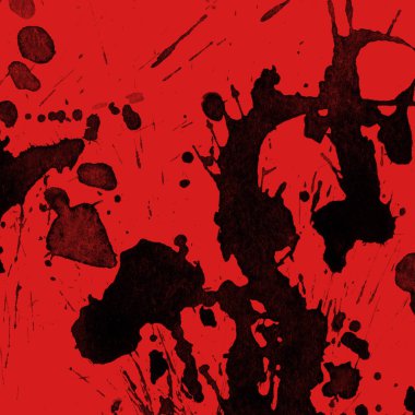 kırmızı arka plan doku soyut siyah boya splatters