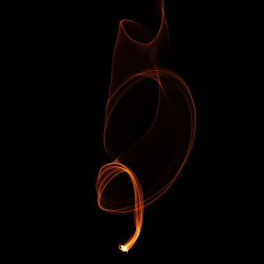 koyu arka plan üzerinde ateşle soyut duvar kağıdı