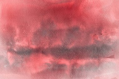 sulu boya boyama doku ile kırmızı arka plan