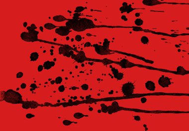 kırmızı arka plan doku soyut siyah boya splatters