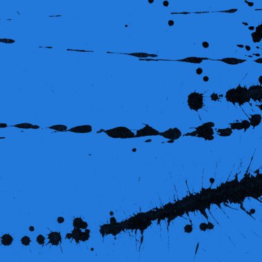mavi arka plan doku soyut siyah boya splatters