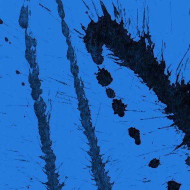 mavi arka plan doku soyut siyah boya splatters