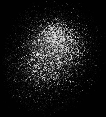 koyu arka plan üzerinde beyaz sprey boya