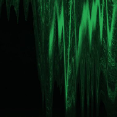 Dijital ekran aksaklık etkisi doku soyut. Yeşil ve siyah