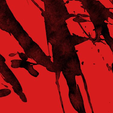 kırmızı arka plan doku soyut siyah boya splatters