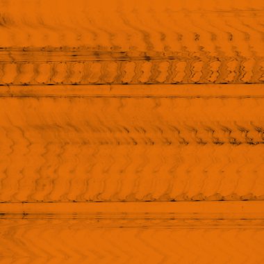 Dijital ekran aksaklık etkisi doku soyut. Turuncu ve siyah