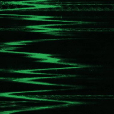 Dijital ekran aksaklık etkisi doku soyut. Yeşil ve siyah
