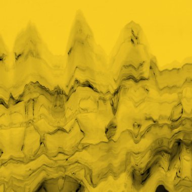 Dijital ekran aksaklık etkisi doku soyut. sarı ve siyah