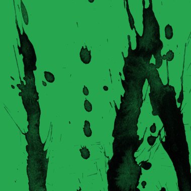 yeşil arka plan doku soyut siyah boya splatters