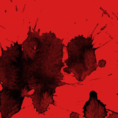 kırmızı arka plan doku soyut siyah boya splatters