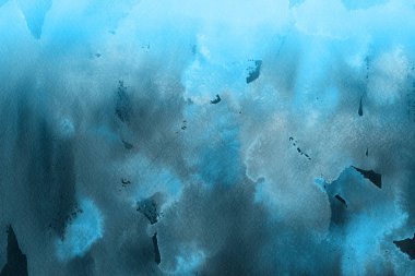 Kağıt arka plan mavi suluboya boya