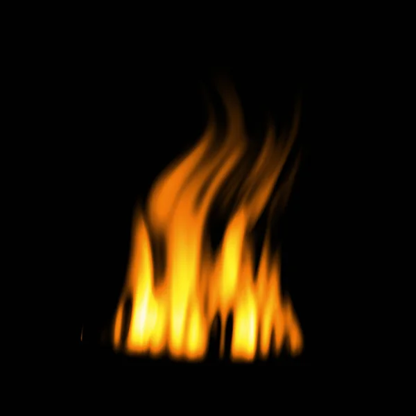 Streszczenie Tapeta Ogień Czarnym Tle — Zdjęcie stockowe